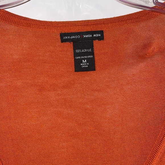Orange-ilicious short sleeved lightweight cardigan - Picture 3 of 4